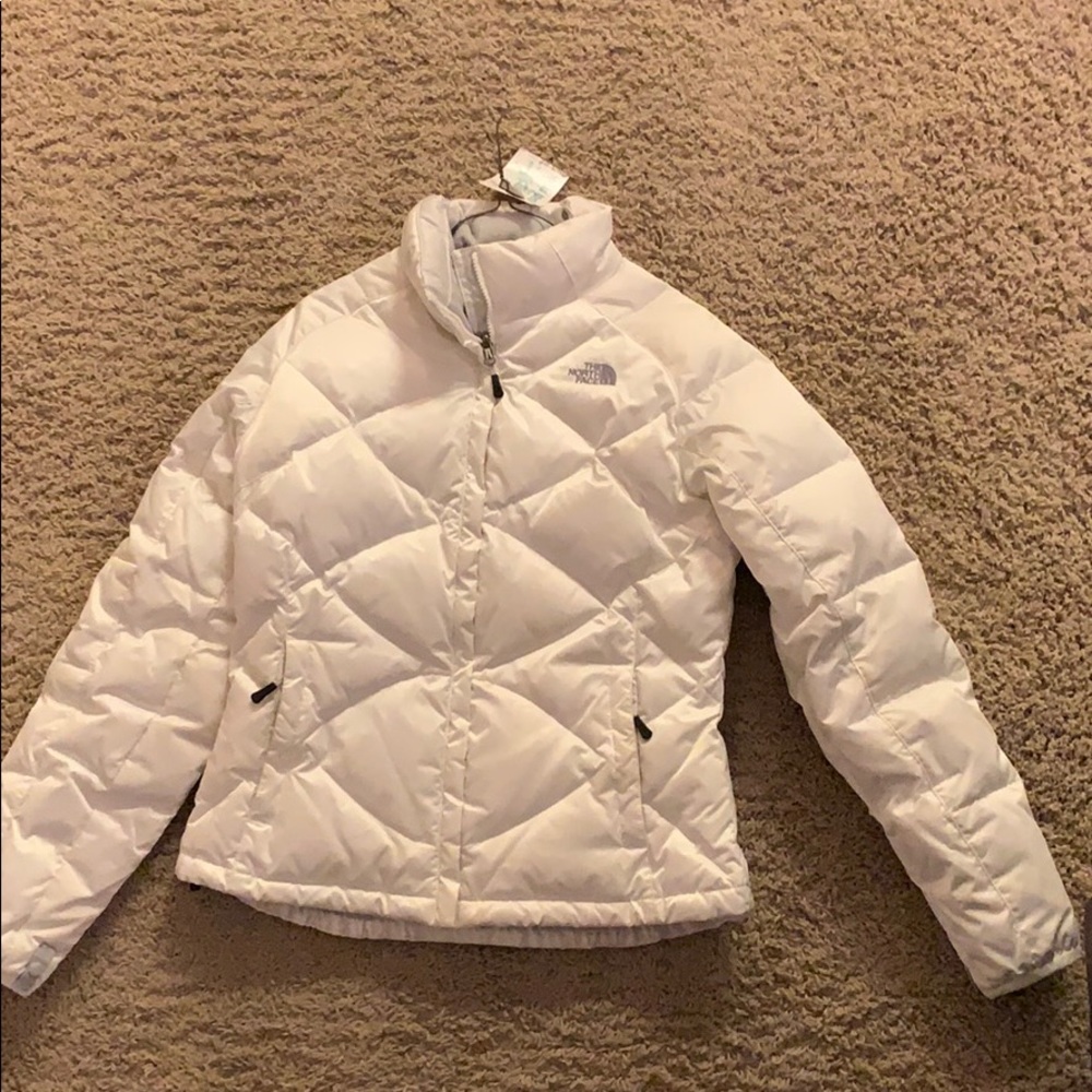 White NorthFace Puffy Coat